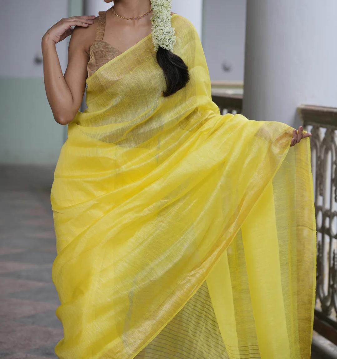 LINEN SAREE